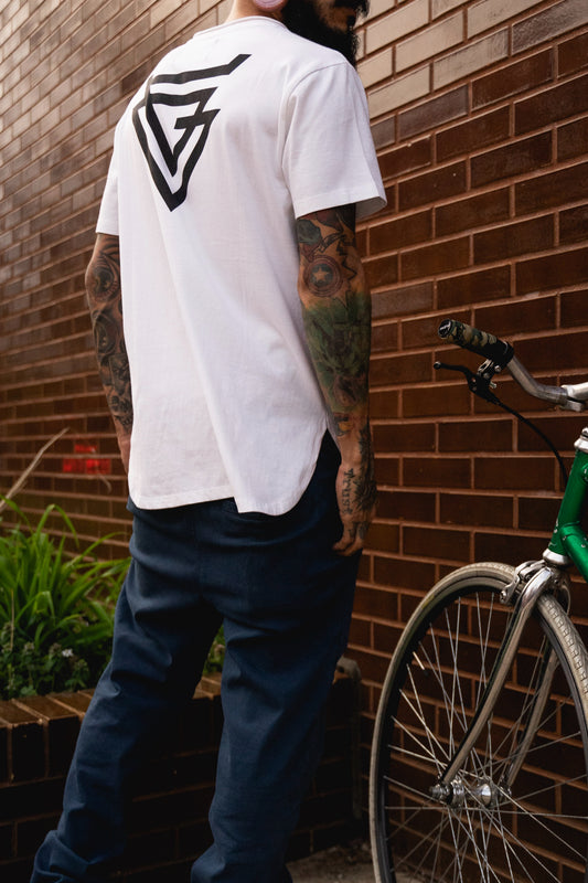 SR Signature Tee in White