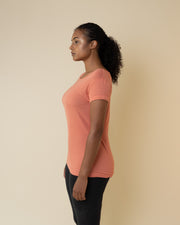 The Scoop Tee for Her in Coral